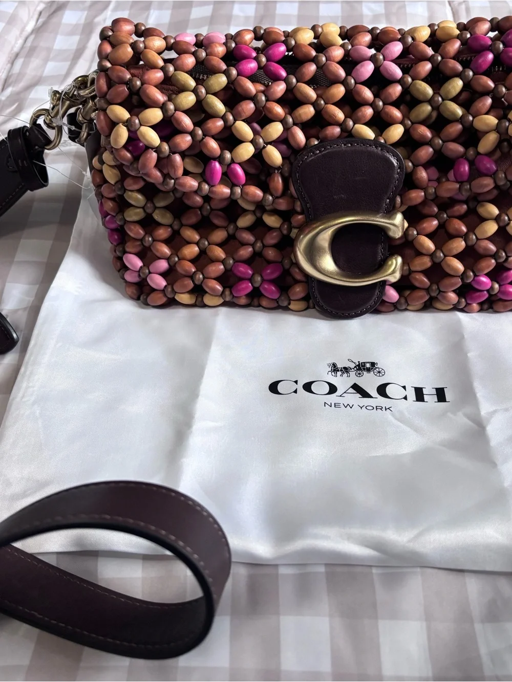 Coach Multicolor Beaded Mini Shoulder Bag Tabby 26